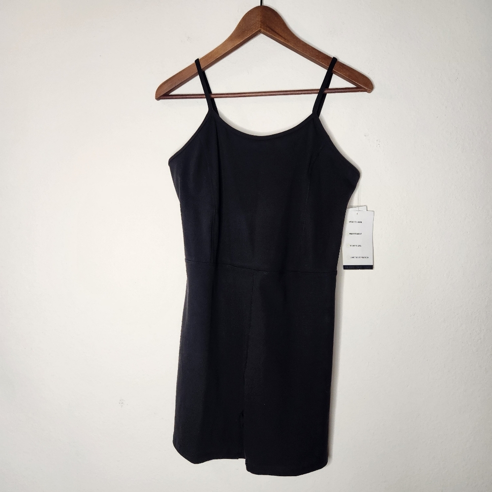 NWT Embrace Your Love Womens XL Black Basic Romper Athletic